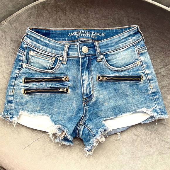 American Eagle 🦅 Jean Shorts Super Stretch - Picture 2 of 7